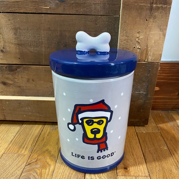 Life Is Good Dog Brand New Life Is Good Christmas Dog Ceramic Treat